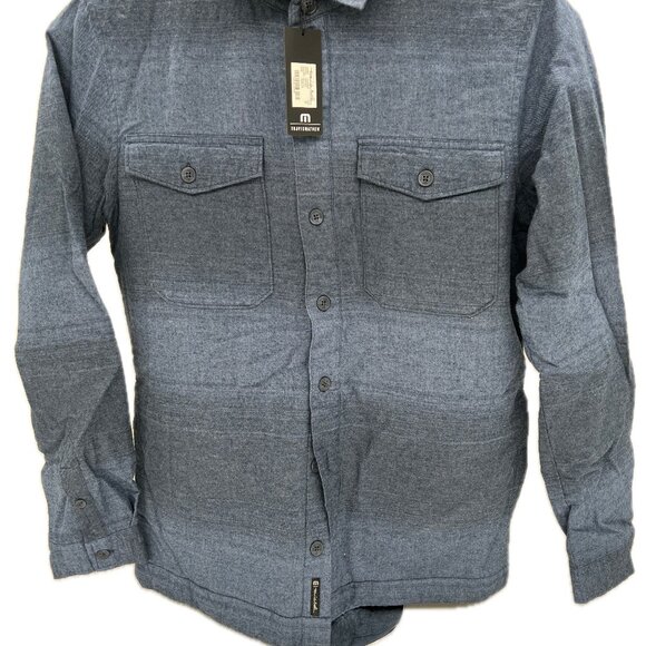 Travis Mathew Towner Sherpa lined flannel shacket size small - Picture 1 of 4